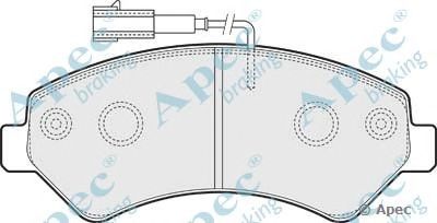 APEC BRAKING pad1575 -  Комплект тормозных колодок, дисковый тормоз